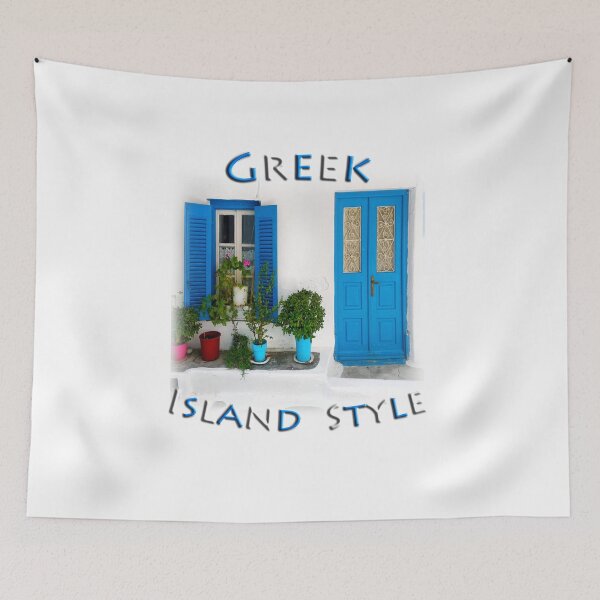 Item preview, Greek Island Style - Blue & White designed and sold by Adam Gormley.