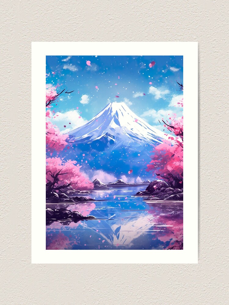 原画【蒼の富士】Wagara　original painting　Mt.Fuji 原画【蒼の富士】Wagara original painting Mt.Fuji 原画【蒼の