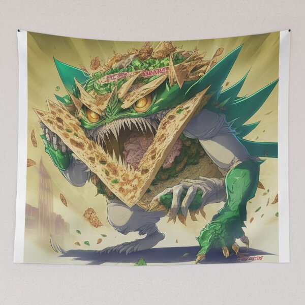 Item preview, Green Nachos Monster designed and sold by FrancisCooks.