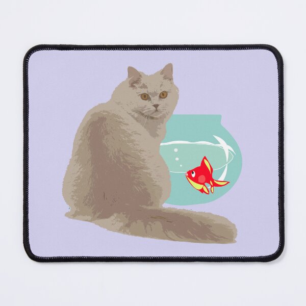 Item preview, Cat Guarding Fishbowl designed and sold by JHANL.