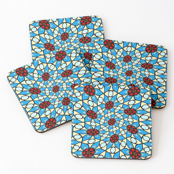 Artikelvorschau, Himmelblaues Blumenmuster entworfen und verkauft von Patternflower.