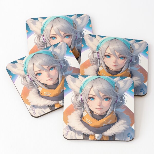 Item preview, 010 Loneliness adds beauty to life Childhood Dream Girls Cat Ear headband Anime T-Shirt  Anime Stiker designed and sold by B2-Soul-of-Art.