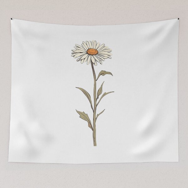 Item preview, Daisy - hand painting illustration designed and sold by Flower-Tree.