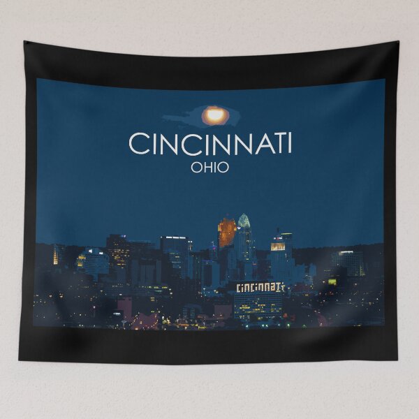 Item preview, Cincinnati, Ohio, USA, Print designed and sold by summattodraw.