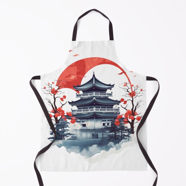 Item preview, Japanese landscape with pagoda designed and sold by Pflugart.