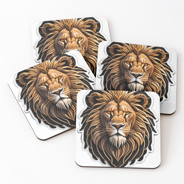 Item preview, Frontal lion, sticker designed and sold by gaahlKING2.