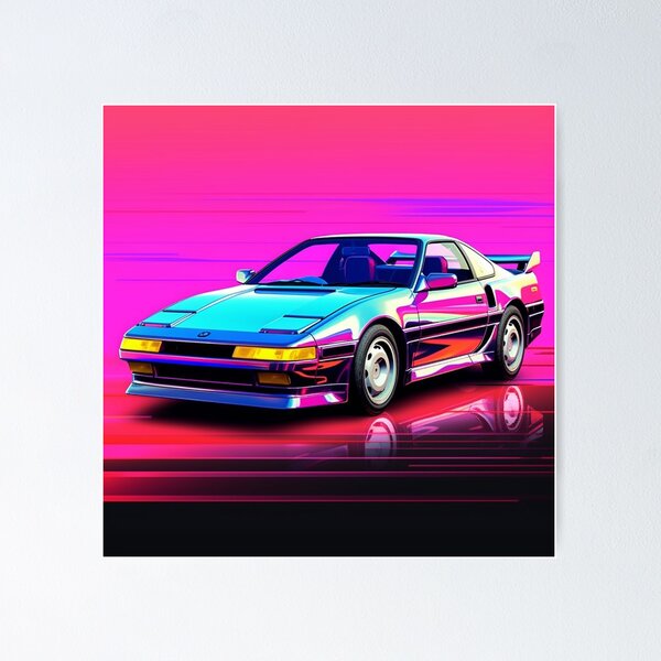 Aesthetic Honda NSX Vaporwave 