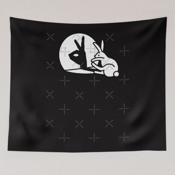 Item preview, Funny Rabbit shadow hand shadow puppets bunny figure pop art designed and sold by StephanPrusc.