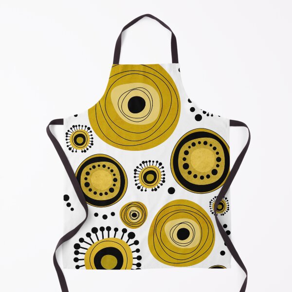 Item preview, Mid Century Modern Yellow Flowers Pattern designed and sold by dreamprint.