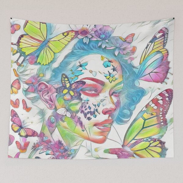 Item preview, Woman and Butterflies designed and sold by rhino715.