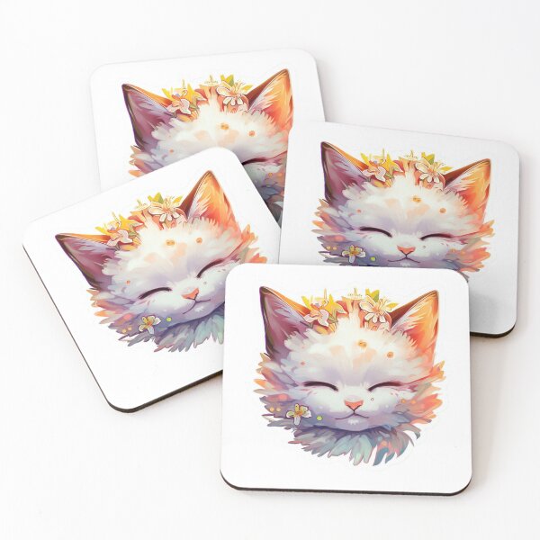 Item preview, Cute Kitty Digital Art Sticker no background designed and sold by teespedia.