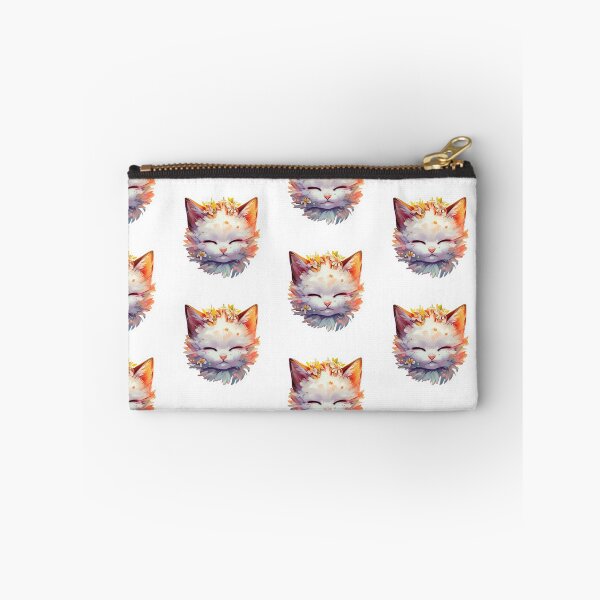 Item preview, Etiqueta engomada linda del arte digital del gatito sin fondo designed and sold by teespedia.