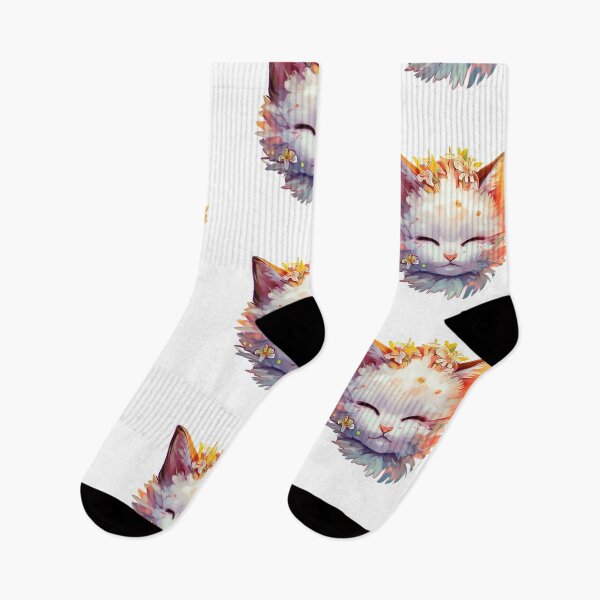 Item preview, Cute Kitty Digital Art Sticker no background designed and sold by teespedia.