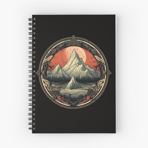 Item preview, Silver Mountains in Scarlet Sunset designed and sold by Belltwon.