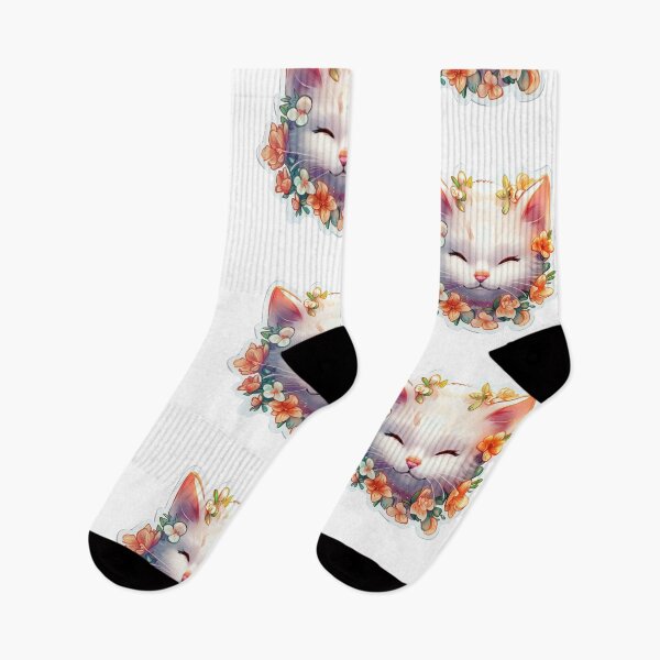 Item preview, Cute Kitty Digital Art Sticker no background designed and sold by teespedia.