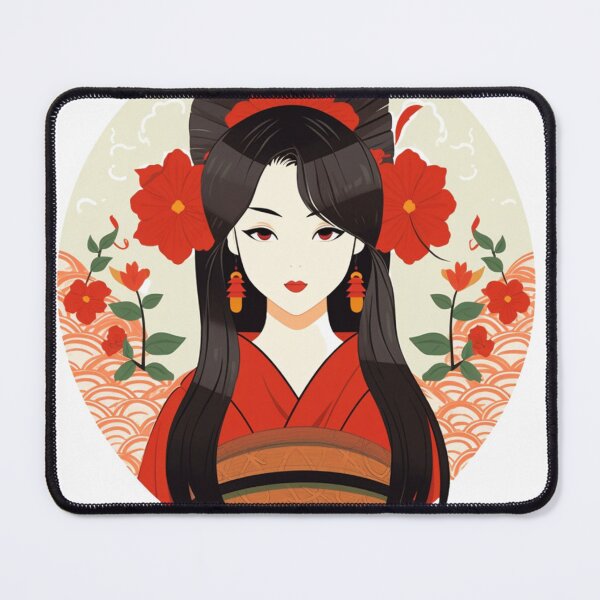 Item preview, Japanese geisha with flower garden designed and sold by Pflugart.