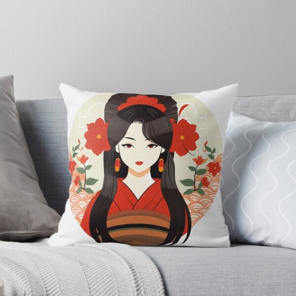 Item preview, Japanese geisha with flower garden designed and sold by Pflugart.