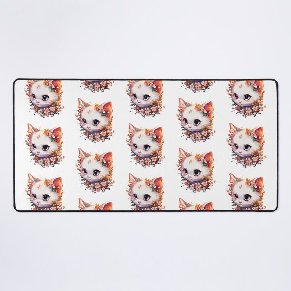 Item preview, Cute Kitty Digital Art Sticker no background designed and sold by teespedia.