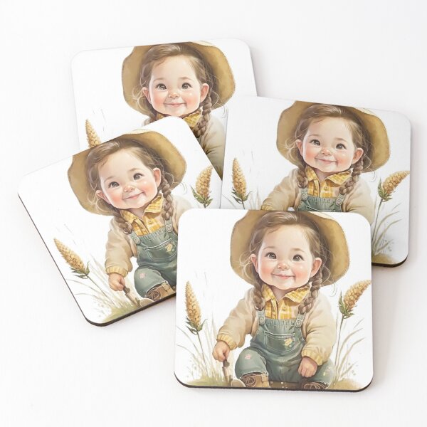 Item preview, farmer girl art designed and sold by EuginaVasquez.