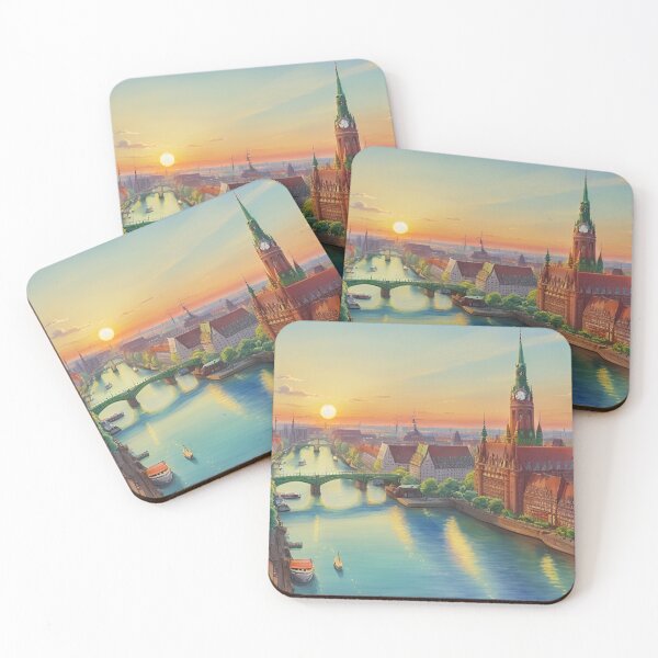 Item preview, FJP0104 - Hamburg City Illustration designed and sold by Futuriddle.