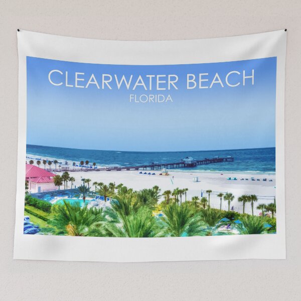 Item preview, Clearwater Beach, Florida, USA, Print designed and sold by summattodraw.