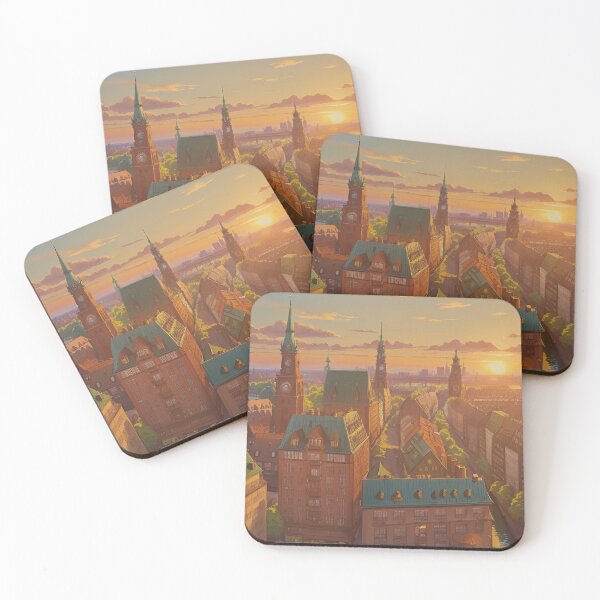 Item preview, FJP0105 - Hamburg City Illustration designed and sold by Futuriddle.