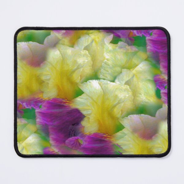 Item preview, Yellow + Purple Iris Flowers designed and sold by kristalcurt.