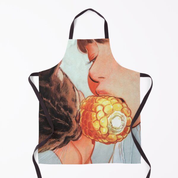 Item preview, Girl Eating Corn With Cat designed and sold by danielelsaney.