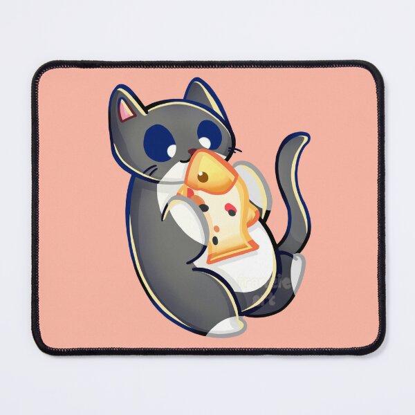 Item preview, Black Tuxedo Cat Playing With Koi Fish designed and sold by franzieart.
