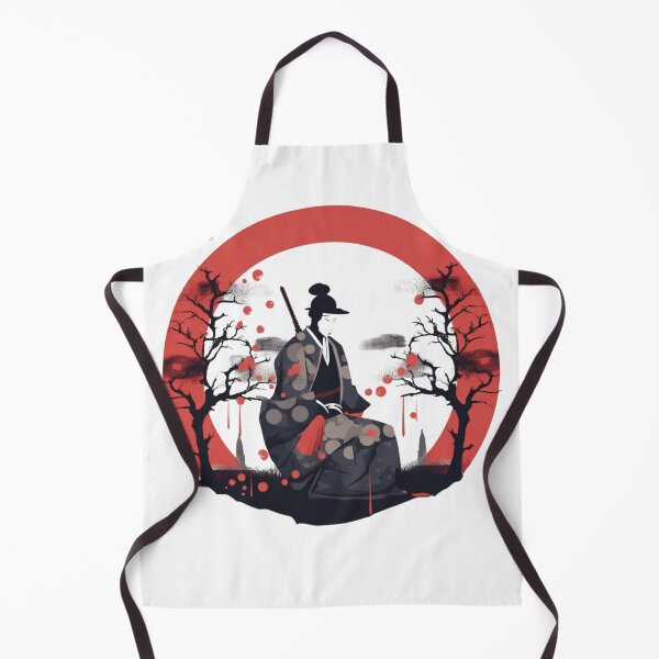 Item preview, Japanese landscape with samurai designed and sold by Pflugart.