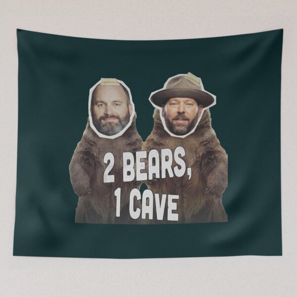 Item preview, 2 bears 1 cave funny gift Sticker  designed and sold by yayayoyog.