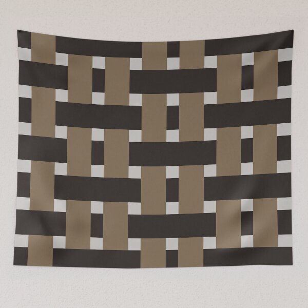 Item preview, Fabric Weave Types #04 - Weft Rib Weave Regular Pattern - Luxury Brown designed and sold by DesignCentrum.