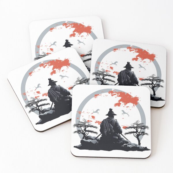 Item preview, Japanese landscape with samurai designed and sold by Pflugart.