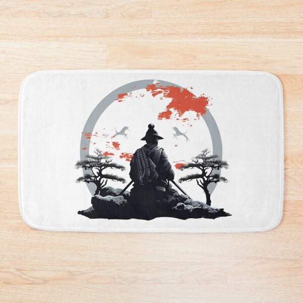 Item preview, Japanese landscape with samurai designed and sold by Pflugart.
