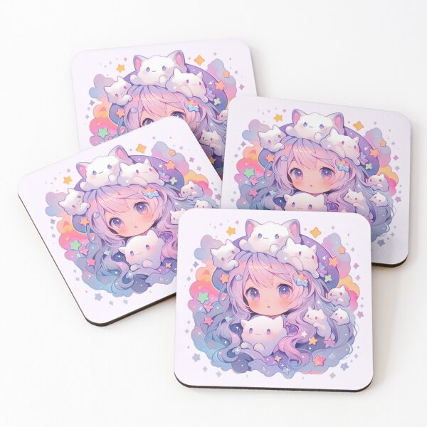 Item preview, Cute Kawaii Pastel Kitty Witch designed and sold by PastelMagic.
