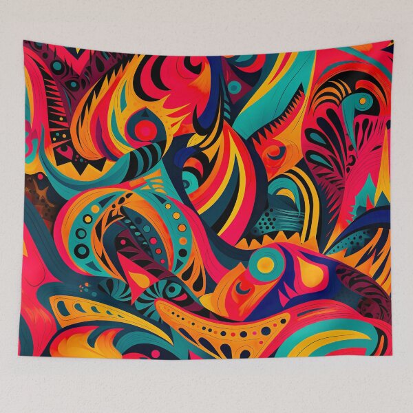 Item preview, Bold color-clash pattern designed and sold by miss-keysmash.