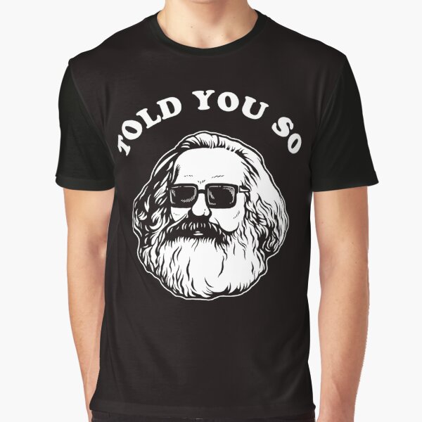 Vista previa del artículo con la obra «Karl Marx te lo dijo», diseñado y vendido por KatieAutre.