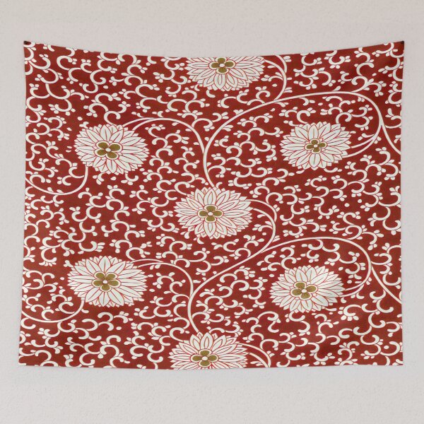 Item preview, Chinese Red Floral Pattern By Owen Jones designed and sold by Tamas Das.