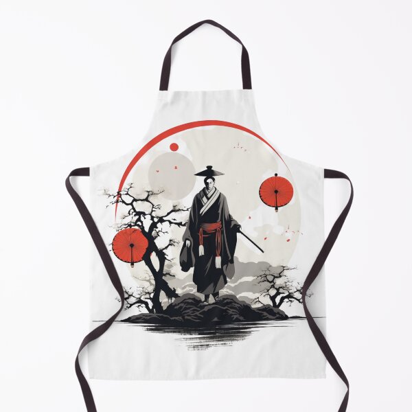 Item preview, Japanese landscape with samurai designed and sold by Pflugart.