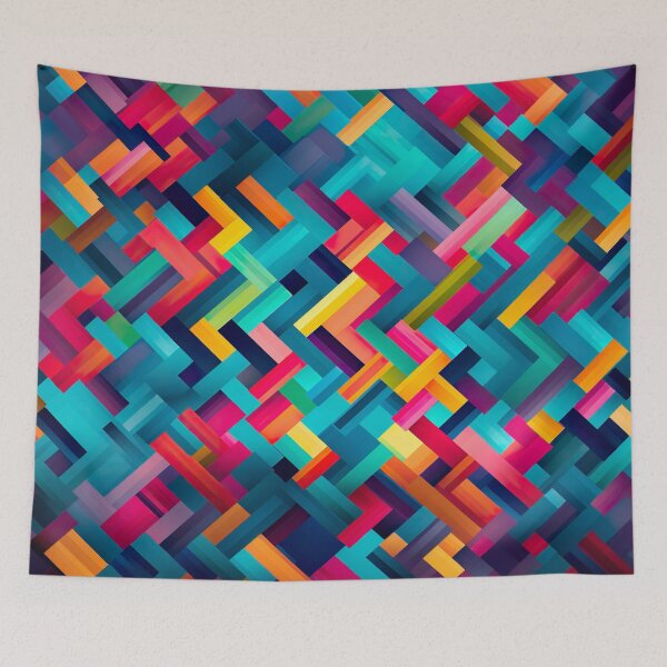 Item preview, Bold color-clash pattern designed and sold by miss-keysmash.
