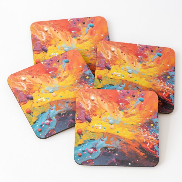 Item preview, An abstract painting filled with vibrant colors, swirls, and bold brushstrokes designed and sold by Gabi.Media.
