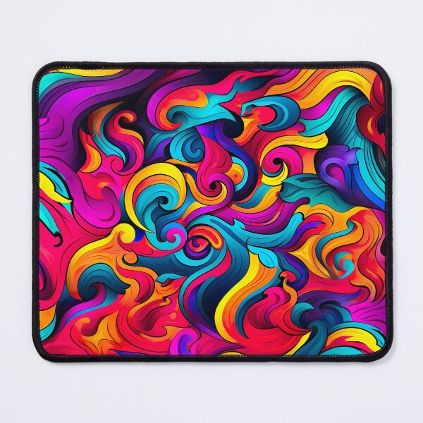 Item preview, Bold color-clash pattern - swirls designed and sold by miss-keysmash.