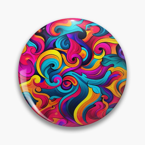 Item preview, Bold color-clash pattern - swirls designed and sold by miss-keysmash.