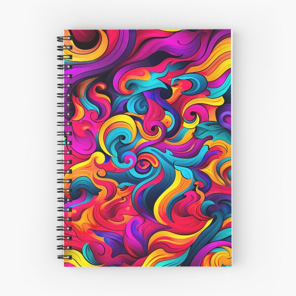 Item preview, Bold color-clash pattern - swirls designed and sold by miss-keysmash.