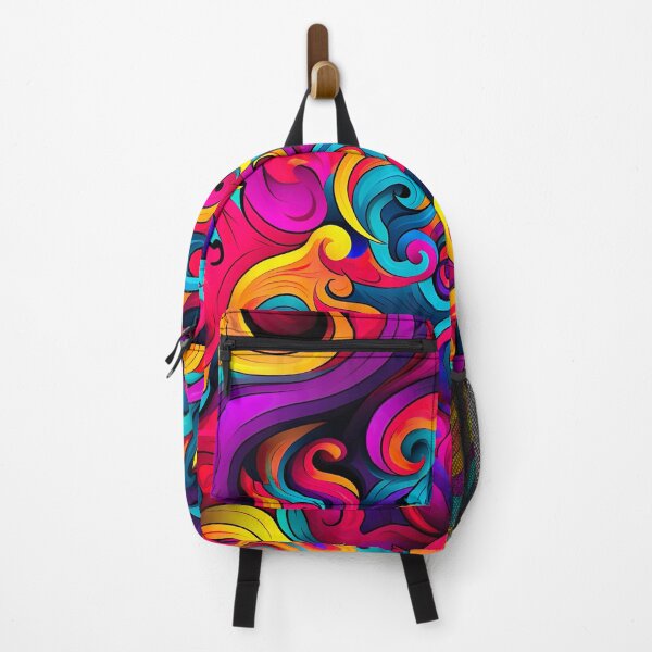 Item preview, Bold color-clash pattern - swirls designed and sold by miss-keysmash.