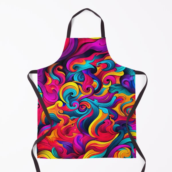 Item preview, Bold color-clash pattern - swirls designed and sold by miss-keysmash.