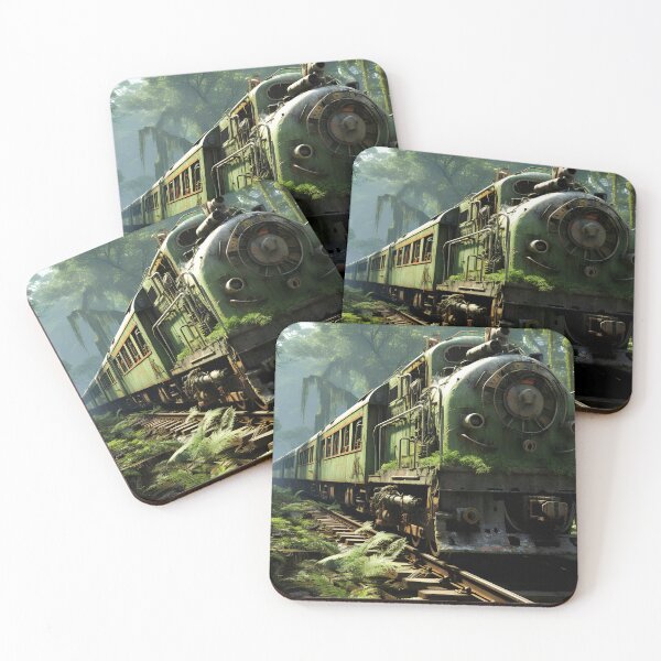 Item preview, Abandoned train in the tropical forest designed and sold by Gabi.Media.
