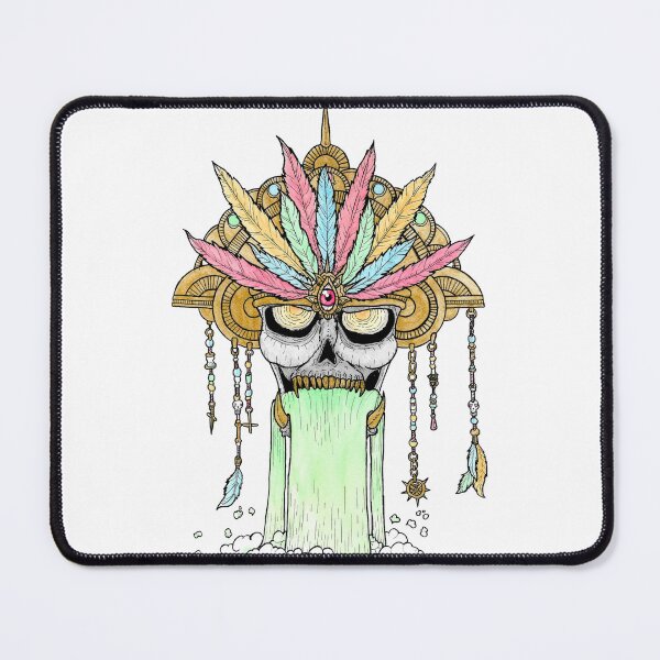 Item preview, Aztec inspired skull designed and sold by VonRavenDesign.
