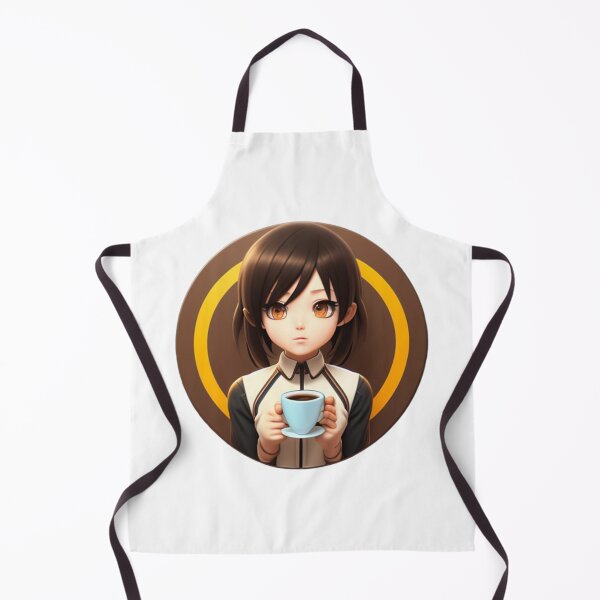 Item preview, Anime girl brown eyes with coffee  designed and sold by Karamstore20.