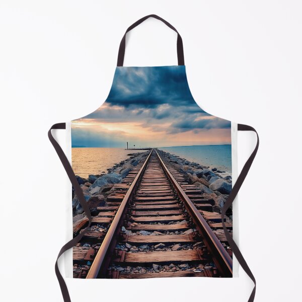 Item preview, Futuristic modern of railroad tracks designed and sold by Gabi.Media.